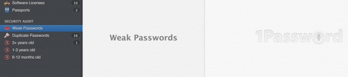 1Password 的 Security Audit 功能！