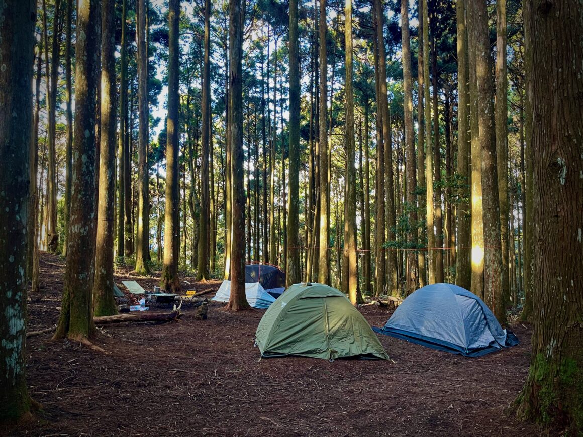 週六晚上目測應該有7~8頂帳篷在這扎營，下山時還有遇到Youtuber 368，應該也是要上山扎營。